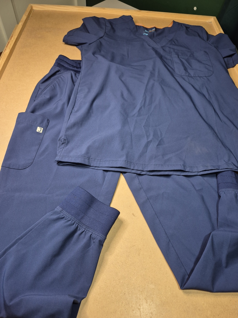 Navy Women's Jogger Scrub Set - Comfortable Everyday Fit